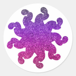 Paarse & Roze Glitter Mandala Stickers