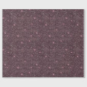Paarse Roze Glitter Sparkle Moderne Kerst Cadeaupapier (Vlak)