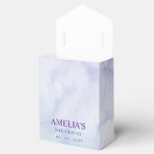 Paarse Roze Glitter Zeemeermin Staart Verjaardag Bedankdoosjes (Geopend)