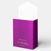 Paarse roze glitterdruppels voor de geboorte bedankdoosjes (Geopend)