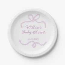 paarse roze glitterschoen baby shower naam datum e