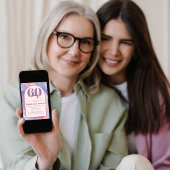 Paarse roze gouden agaat verjaardag voor haar kaart