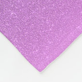 Paarse roze gouden ananas glitter naam fleece deken (Hoek)