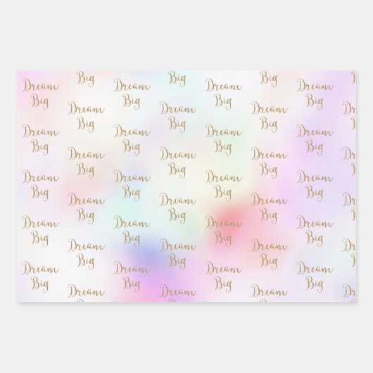 Paarse Roze Gouden Glitter Dream Shine Sparkle Inpakpapier Vel (Voorkant 2)