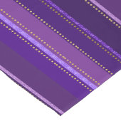 Paarse Roze Gouden Stippen & Strepen Lange Tafelloper (Hoek)