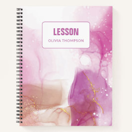 Paarse roze goudinkt, speciaal voor leesson Notiti Notitieboek