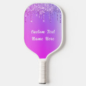 Paarse roze goudvlek op Pickleball Paddle (Achterkant)