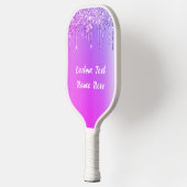 Paarse roze goudvlek op Pickleball Paddle (Links)