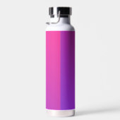 Paarse roze gradiënt Gepersonaliseerde Naam Waterfles (Rechts)