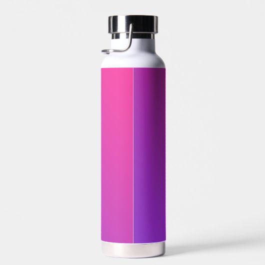 Paarse roze gradiënt Gepersonaliseerde Naam Waterfles (Rechts)