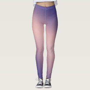Paarse roze gradiënt Ombre Leggings