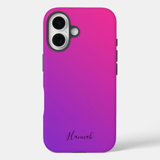 Paarse roze gradiënt op maat Case-Mate iPhone case (Achterkant)