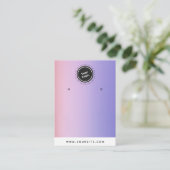 Paarse roze gradiënt voeg uw Logo die Vertoning ve Visitekaartje (Staand voorkant)
