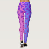 Paarse Roze Gradient Yoga Broek Leggings (Achterkant)