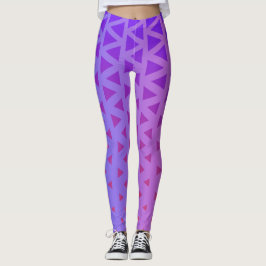 Paarse Roze Gradient Yoga Broek Leggings
