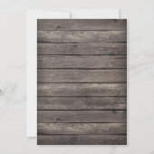 Paarse, roze, groen; Rustic Wood Sweet 16 Party Kaart (Achterkant)