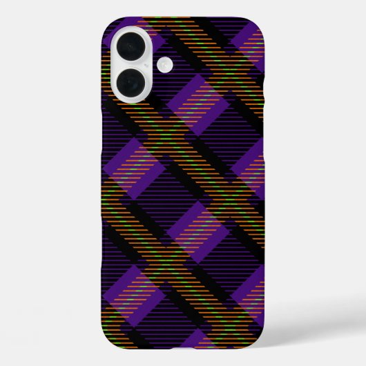 PAARSE ROZE GROENE HALLOWEEN PLAID PATROON Case-Mate iPhone CASE (Achterkant)