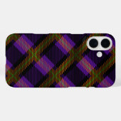 PAARSE ROZE GROENE HALLOWEEN PLAID PATROON Case-Mate iPhone CASE (Achterkant (horizontaal))