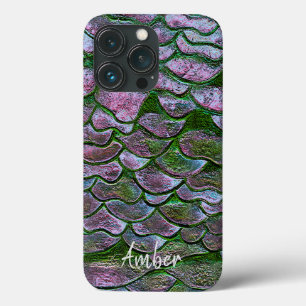 Paarse Roze Groene Metallic Patroon Persoonlijk Case-Mate iPhone Case