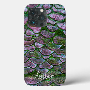 Paarse Roze Groene Metallic Patroon Persoonlijk Case-Mate iPhone Case