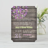 Paarse, Roze, Groene Roestpartij bij de opwarming  Kaart (Staand voorkant)