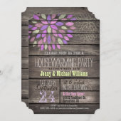 Paarse, Roze, Groene Roestpartij bij de opwarming  Kaart (Voorkant / Achterkant)