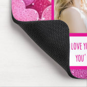 Paarse roze harten als je boos bent muismat (Hoek)