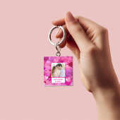 Paarse roze harten als je boos bent sleutelhanger