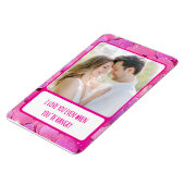 Paarse Roze Harten Je bent Hanger Flexibele Foto Magneet (Linkerzijde)