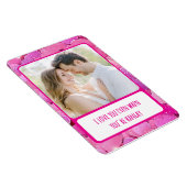 Paarse Roze Harten Je bent Hanger Flexibele Foto Magneet (Rechterzijde)