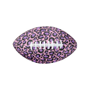 Paarse Roze Jachtluipaard Luipaard Patroon Dierenl American Football