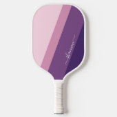 Paarse roze kalligrafie Pickleball Paddle (Voorkant)