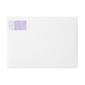 Paarse roze kant antwoord sticker (Voorkant)