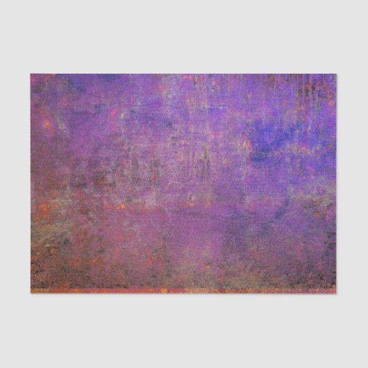 Paarse Roze Kleurrijke Grunge Textuur Tissuepapier (Voorkant)