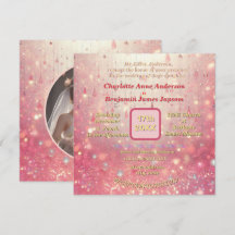 Paarse Roze Kralen Gordijn Faux Glitter floral