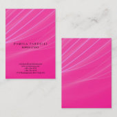 Paarse roze kwaliteit Unieke moderne vrouwtjes Visitekaartje (Voorkant / Achterkant)