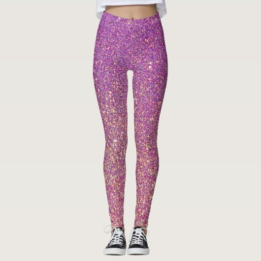 Paarse roze Leggings (Voorkant)
