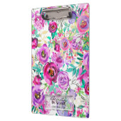 Paarse roze, licht gepersonaliseerd klembord (Links)