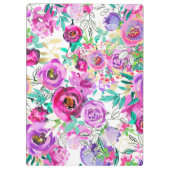 Paarse roze, licht gepersonaliseerd klembord (Achterkant)