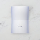 Paarse roze Lila Pansy Floral Elegant Wedding Bedankkaart (Binnen)