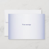 Paarse roze Lila Pansy Floral Wedding Bedankkaart (Achterkant)