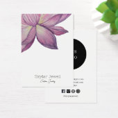 Paarse Roze Lotus Oorbel Display Kaart (Bureau)