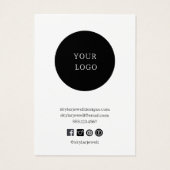 Paarse Roze Lotus Oorbel Display Kaart (Achterkant)