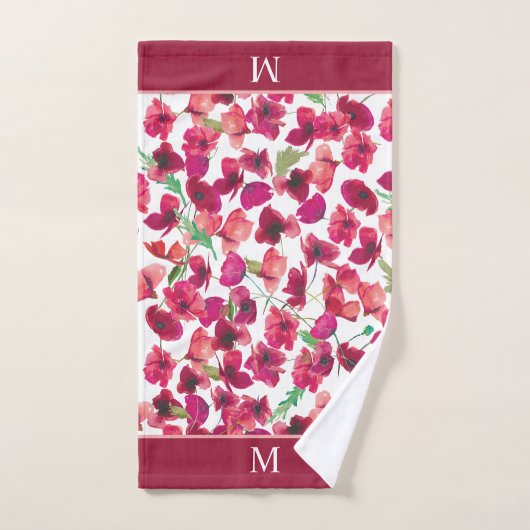 Paarse roze maandoekset bad handdoek (Handdoek)