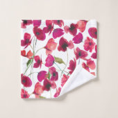 Paarse roze maandoekset bad handdoek (Wasdoekje)