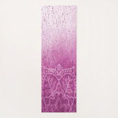 Paarse Roze Mandala Meditatie Yogamat (Achterkant)