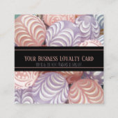 Paarse roze marmer Generic Business Loyalty Punch Afsprakenkaartje (Voorkant)