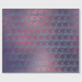 Paarse roze metalen kunstdekpannen cadeaupapier (Vlak)