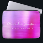 Paarse Roze Metallic Monogram Zakelijk Laptop Sleeve<br><div class="desc">Moderne Paarse en Roze Ombre Girly Make Up en Hair Beauty Salon Faux Metallic Roestvrij Elegant Monogram Promotionele Laptoptas of Sleeve Promotionele (promo) reclame Hoesje. Dit stijlvolle professionele zakelijke computer hoesje kan worden aangepast aan uw monogrammed script handtekening naam en functie van de functie of functie op te nemen.</div>
