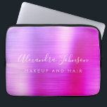 Paarse Roze Metallic Monogram Zakelijk Laptop Sleeve<br><div class="desc">Moderne Paarse en Roze Ombre Girly Make Up en Hair Beauty Salon Faux Metallic Roestvrij Elegant Monogram Promotionele Laptoptas of Sleeve Promotionele (promo) reclame Hoesje. Dit stijlvolle professionele zakelijke computer hoesje kan worden aangepast aan uw monogrammed script handtekening naam en functie van de functie of functie op te nemen.</div>